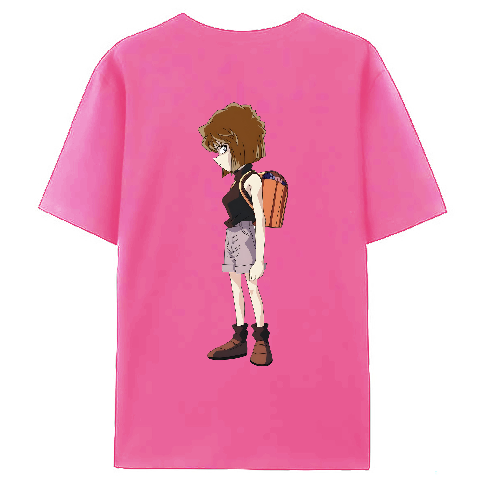 （画像用） 名探偵コナン 灰原 哀 はいばら あい Detective Conan Anita Hailey、Vi Graythorn Haibara Ai レディース半袖Tシャツ(バックプリント)